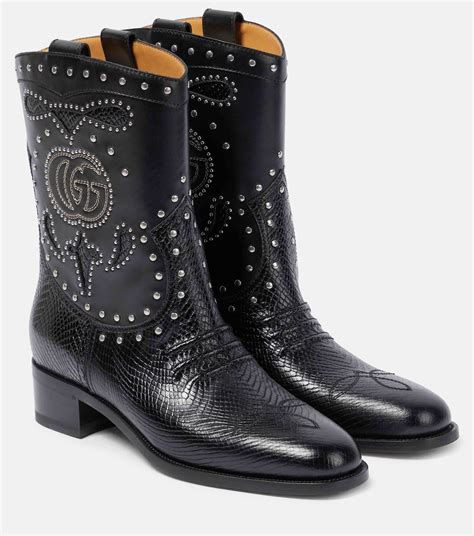 bottes gucci soldes|Gucci cowboy boots.